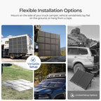 Renogy 400W Portable Solar Panel Blanket, 25% High Efficiency N-Type Foldable Solar Panel Charger for Power Station,Lightweight 16-Fold Space Save, Fast Setup for Camping, RV, Pickup, Marine Off-Grid