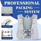 Hydration Backpack with 2L Water Bladder Bag, Lightweight and Breathable Running Vest for Men, Adjustable Chest Straps Water Pack for Cycling Hiking Climbing Outdoor