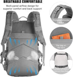 Military Tactical Backpack 50L Large Day Backpack for Men Molle Army 3 Days Assault Pack Bug Out Bag Water Resistant and Heavy Duty Hiking Treeking Rucksack - Grey
