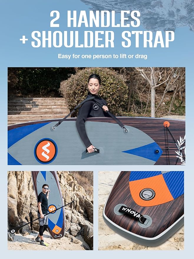 11'6"x35" Extra Wide Stand Up Paddle Board Inflatable for All Levels, 430LBS Capacity SUP Paddleboard with Complete Accessories, Double Acton Pump, Blow Up Paddle Board for Family