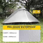 LANSHAN Ultralight Tent 3-Season Backpacking Tent for 1-Person or 2-Person Camping, Trekking, Kayaking, Climbing, Hiking