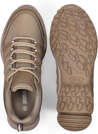 Grand Attack Men's Waterproof Hiking Shoes Lightweight Approach Trekking Comfortable Backpacking Boots Non Slip Work Shoes Outdoor Camping Travel Sneakers