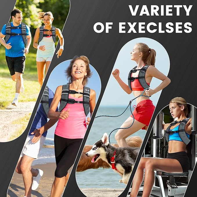 Weighted Vest Woman - Womens Weight Vest for Walking, Strength Training Weight Vests for women, Reflective Stripe Fitness Vest for Workout Running Jogging