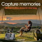 Earth Pak Waterproof Duffel Bag - Heavy Duty Motorcycle Dry Bag with Large Storage Space Perfect for Traveling, Camping, Kayaking, Fishing & Canoeing Bag 50L/70L/90L/120L Sizes