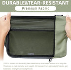 BAGAIL 4 Set/6 Set/8 Set Compression Packing Cubes Travel Accessories Expandable Packing Organizers (Half Mesh, 6-Matcha Green)