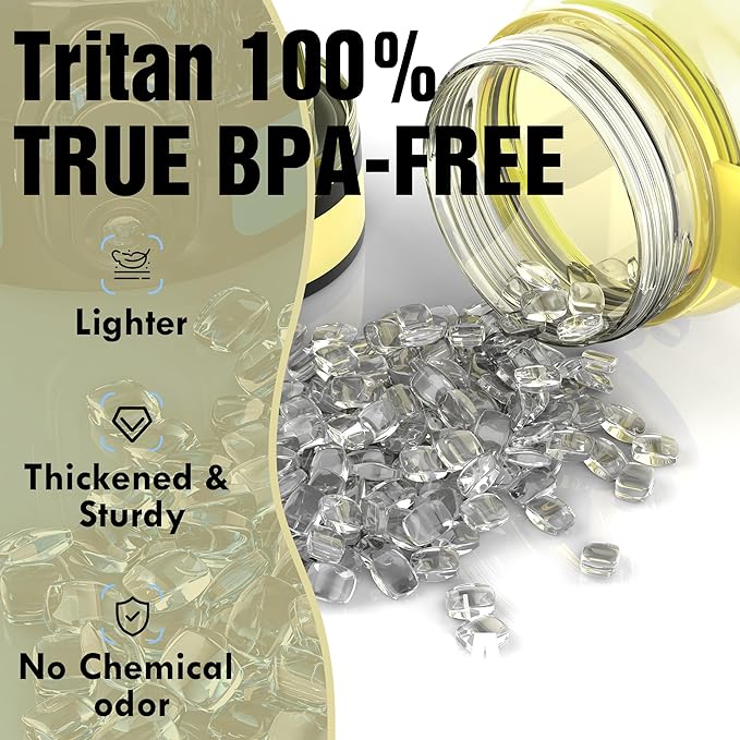 OLDLEY Water Bottle, 32oz Motivational Sports Water Bottle with Time Marker - Times to Drink - Tritan, BPA Free, Wide Mouth Leakproof, Clear Star (1 Bottle)