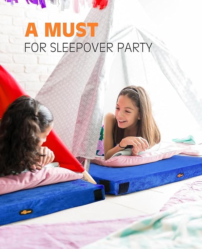 3 Inch GAIALOOP Thick Memory Foam Camping Mattress Sleeping Pad [Car/Tent/Cot] Glamping Portable Floor Mat Roll Up Futon Mattress for Guests Sleepover