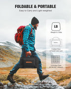 GRECELL 80W Foldable Solar Panel, Portable Solar Charger with USB-A and USB-C QC3.0 (18W) IP67 Waterproof Outdoor Cell Phone Solar Charger for Power Banks Tablets Small Power Station