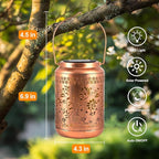 Solar Lanterns Outdoor Waterproof, Butterfly Garden Decor for Yard Porch Lawn Patio Pathway, Hanging Solar Lights Birthday Gifts for Women Mom Grandma Sister Friend