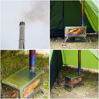 FireHiking Titanium Stove Camping Tent Burning Stove Foldable Ultralight