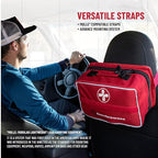 Surviveware 238 Pcs Comprehensive Premium Survival First Aid Kit - Medical Emergency Kit for Travel Camping Gear, Home Essentials & Outdoor Emergencies - Survival Kit