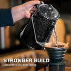 COLETTI Classic Camping Kettle - Tea and Camp Kettle, NO Aluminum or Plastic, Ideal for Boiling Water (Black)