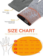 Merino Wool Gloves for Women Men, Touch Screen Warm Glove Liners Thermal Soft Knit Lining for Winter Running Hiking