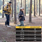 Naturehike Collapsible Trekking Poles, Adjustable Lightweight Aluminum Hiking Poles, Shock Absorption with Wrist Straps for Hiking and Daily Use, Yelllow/Green (Set of 2)