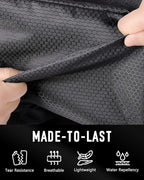 GLORIEROO Smell Proof Shoe Bags for Travel-Soccer Cleat Bag Smell Proof with Active Carbon Fabric | Odor-Absorbing Water-Resistant Track Shoe bags for Sports (Black with Green, UP TO US14)