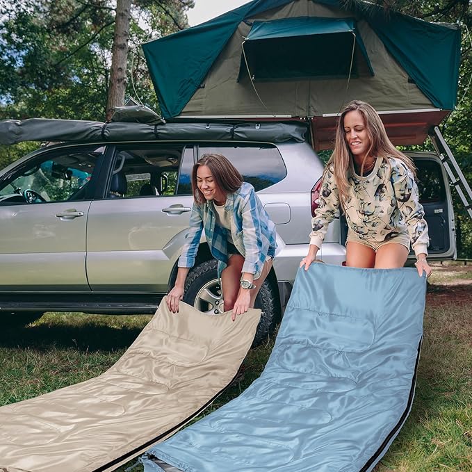 Tudomro 2 Pcs Camping Sleeping Bag for Adults, Lightweight Packable Waterproof Camping Gear Equipment to Keep Warm for Spring Summer Fall Indoor Outdoor Backpacking Hiking Travel