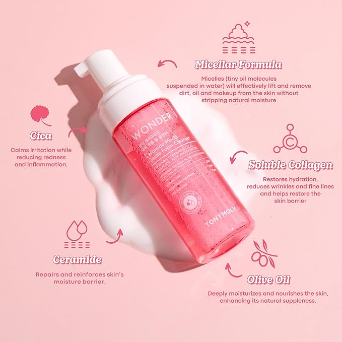 TONYMOLY Wonder Ceramide Mochi Essentials 4-Piece Skincare Set – Hydrating Korean Skincare Travel Kit with Ceramides, Hyaluronic Acid & Cica – Barrier Repair Routine for Dry & Sensitive Skin