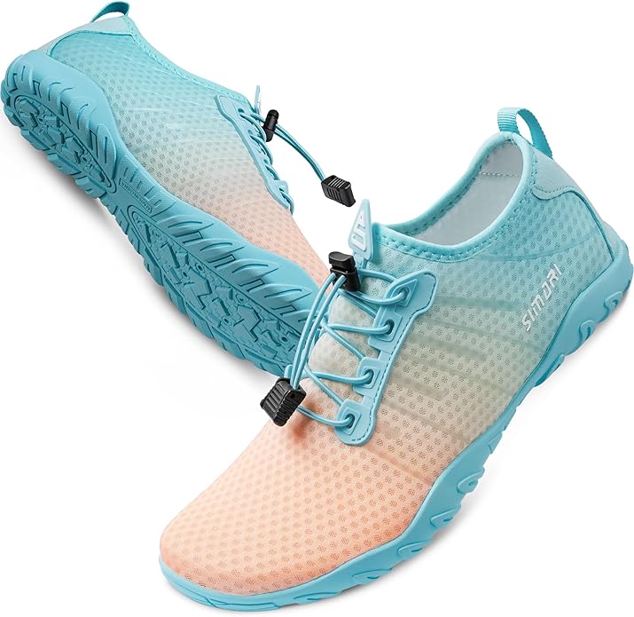 SIMARI Water Shoes for Women Men - Barefoot Quick-Dry Aqua Socks | Lightweight Swim Shoes for Surfing, Swimming, Beach Sports, Kayaking, Diving | Non-Slip Design