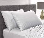 Twin Sheets by Pure Bamboo, Genuine 100% Organic Viscose Derived from Bamboo Bed Sheet Set, Luxuriously Soft & Cooling, Double Stitching, Lifetime Quality Promise (Twin, Stripes)