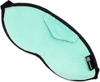 Dream Essentials Opulence Micro Plush Sleep Mask with Soft Foam Earplugs (Calm Sea Green)