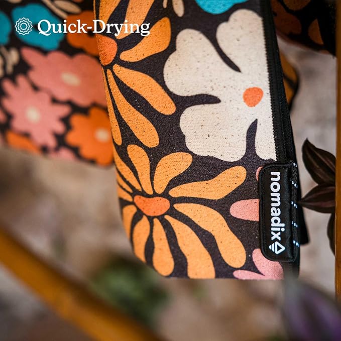 Nomadix Original Towel - Perfect for Beach, Pool, Travel, Camping, Yoga - Made with Recycled Materials - Super Absorbent - Sand Resistant - Hula Multi - 72.5x30