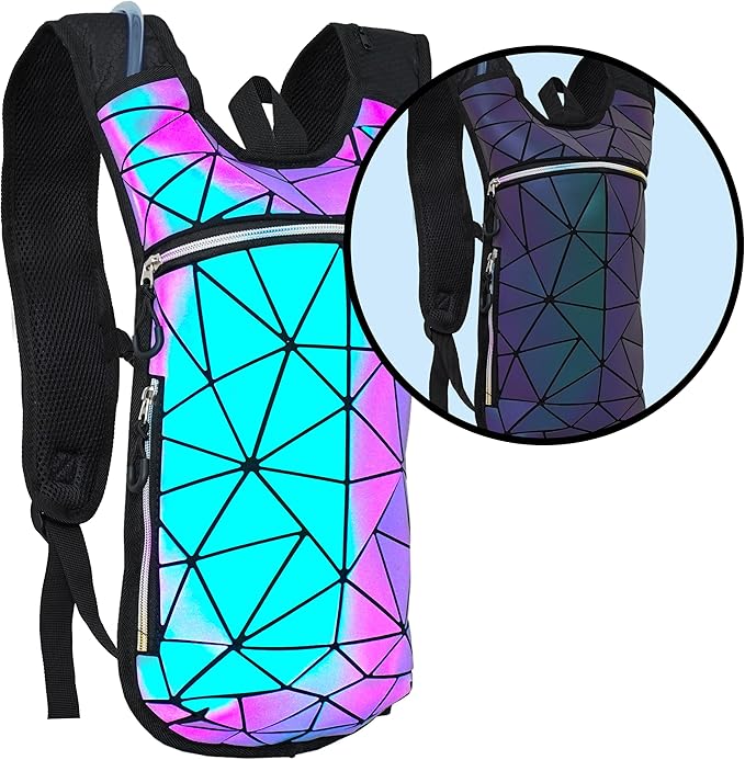 Sojourner Rave Hydration Pack - Hydration Backpack - Hydropack with 2L Bladder - Water Backpack for Festivals, Hiking, Running, Biking and More