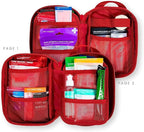 My Medic MyFak Mini Pro First Aid Kit - Small and Lightweight for Camping Hiking and Backpacking - 70 Items IFAK with Tourniquet - HSA/FSA Great for Travel - Red