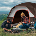 CAMPROS CP Tents for Camping 4 Person Tent Waterproof Windproof Double Layer Camping Tent, Easy Setup Dome Tent with Large Mesh Windows & Wider Door for Outdoor Camping & Hiking