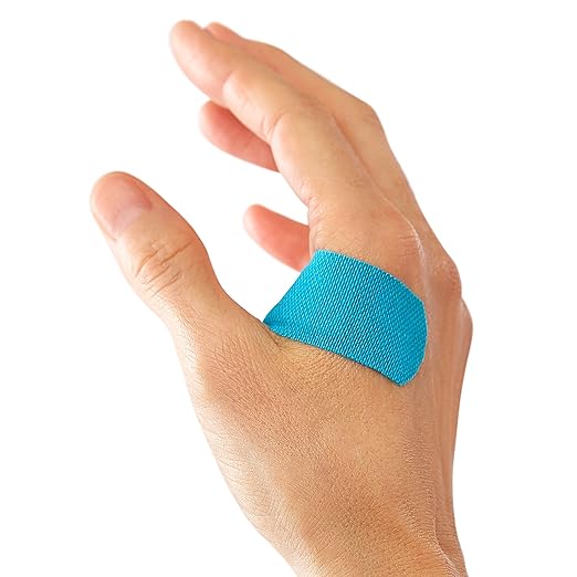 CURAD Performance Series IRONMAN Antibacterial Bandages, Extreme Hold Adhesive Technology, Finger & Knuckle Bandages, Flexible Fabric, Variety Pack with Assorted Sizes & Colors, 50 Count