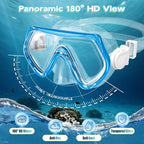 Snorkeling Gear for Kids, Kids Snorkel Set for Ages 3-14, Anti-Fog Diving Mask and Dry Top Snorkel Combo Set, Unisex Swimming Goggles