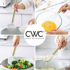 COOK WITH COLOR Silicone Cooking Utensils, Kitchen Utensil Set, Easy to Clean Silicone Kitchen Utensils, Cooking Utensils for Nonstick Cookware, Kitchen Gadgets Set with Holder, 10 Pieces