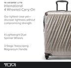 TUMI - 19 Degree Lite 4 Wheel Luggage - Lightweight and Highly Durable, Modern Contour, Hard Shell Men's and Women's Suitcase - 21.75" International Carry-On, Titanium Grey