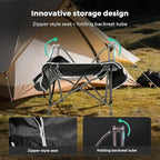 SUNNYFEEL High Back Camping Chair for Adults, 2 Pack Lightweight Camping Chair Support 250 lbs Heavy Duty Folding Chair Design Portable & Collapsible Camping Chairs for Outdoor, Camp, Beach, Picnic