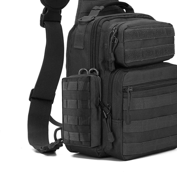 2 Pack Molle Pouches - Tactical Compact Water-Resistant EDC Pouch Bag Small Utility Pouch