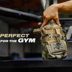 Iron Infidel Battle Bottle - Half Gallon Insulated Water Bottle with Paracord Handle - Large 64 oz Stainless Steel Water Jug & Rugged, Removable Sleeve For Keys, Wallet, Phone (OCP Camo 2 Liter)