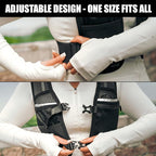 Running Phone Holder Vest with 500ml/17oz Running Water Bottle | Waterproof Phone Pouch Reflective Vest | 8 Pockets, Lightweight Hydration | Accessories for Men & Women