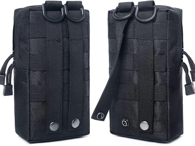 Tacticool 2 Pack Molle Pouches - Tactical Compact Water-Resistant EDC Pouch