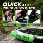 FunWater Inflatable Stand Up Paddle Board with Premium SUP Paddleboard Accessories, Anti-Slip EVA Deck, 11'/10'6'' Paddle Boards for Adults & Youth of All Skill Levels