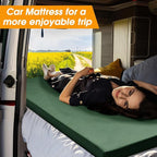 CYMULA Camping Cot Mattress 2in Memory Foam Sleeping Pad,Soft Warm Non-Slip Camping Mattress Topper with Retaining for Adults,Portable Roll up Pad for Travel(75 x30)（only Mattress）