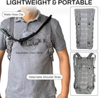 5L Hydration Pack, Water Backpack with 3L Water Bladder, MOLLE System for Outdoor Hiking, Biking, Running