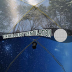 4 Person Blackout Camping Tent, Easy Setup Waterproof Family Dome Tent for Camping with Rainfly, Portable Double Layer Large Family Tent for Outdoor Camping&Hiking