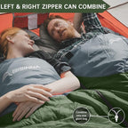 BISINNA 0 Degree Winter Sleeping Bags(480GSM) for Adults-Cold Weather Camping Sleeping Bag-Comfortable Warm Portable Sleeping Bags with Pillow Compression Sack for Backpacking Hiking Outdoor