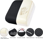 MABOZOO Extra Thick Chair Cushions,Office Chair Booster Seat Cushion to Raise Seat Height for Pain Relief,18 x 16 x 6 inch Non Slip Memory Foam Thick Cushion with Carry Handle（Black）