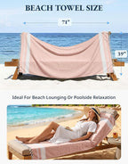 LANE LINEN Turkish Beach Towels Set of 12, Oversized Beach Towel, Lightweight Beach Essentials for Women, Large Pool Towel, Absorbent & Quick Dry, Sand Free Beach Towel, 39"x71" - Dazzling Dozen