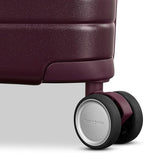 Virtuosa Hardside 21 Inch Carry On Luggage - Airline Approved with 360° Spinner Wheels, RightHeight™ Adjustable Handle - Zippered WetPak™ - TSA Lock - Expandable Light Polycarbonate Shell - Merlot