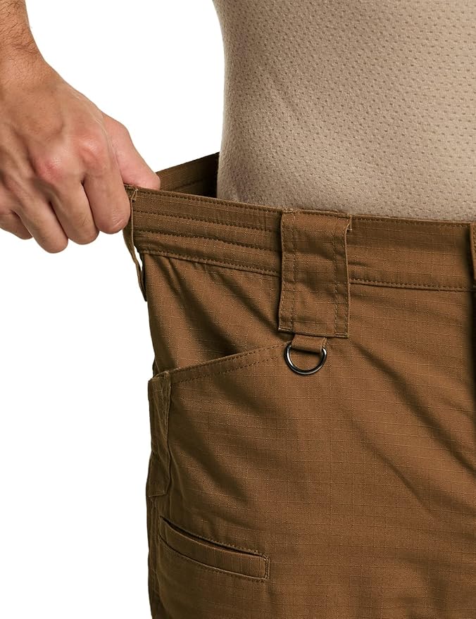 CQR Men's Tactical Pants, Water Resistant Ripstop Cargo Pants, Lightweight EDC Work Hiking Pants, Outdoor Apparel