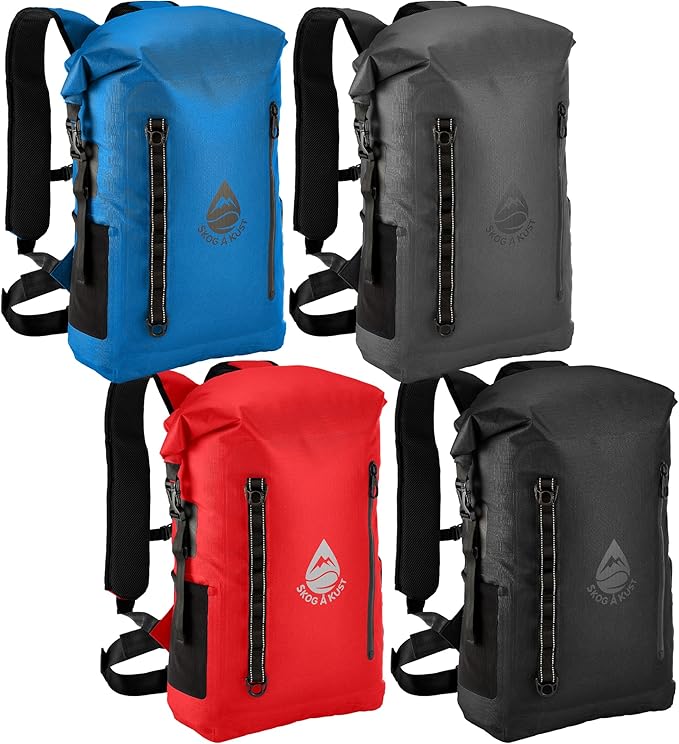 Skog Å Kust BackSåk Pro Waterproof Floating Backpacks with Exterior Airtight Zippered Pocket