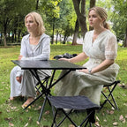 HASIKA Folding Camping Table Large Size Portable Camping Side Table for Outdoor, Beatch, Tailgating, Picnic, Grilling