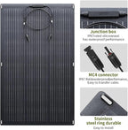 ALLPOWERS 100W Portable Solar Panel, SF100 Flexible Solar Panel, 24V Monocrystalline Solar Kit, 25% High Efficiency, IP68, for Power Station, Phones, Rooftops, Outdoor Camping and RVs