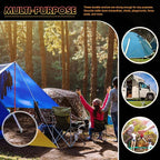 Zhengmy 24 Pcs Ground Anchors Screw in, 12 Inch Heavy Duty Tent Stakes with Trampoline Anchor Hook Ground Stakes for Camping Tent Canopies Ports Sheds Swing Sets Securing Animals (Silver)